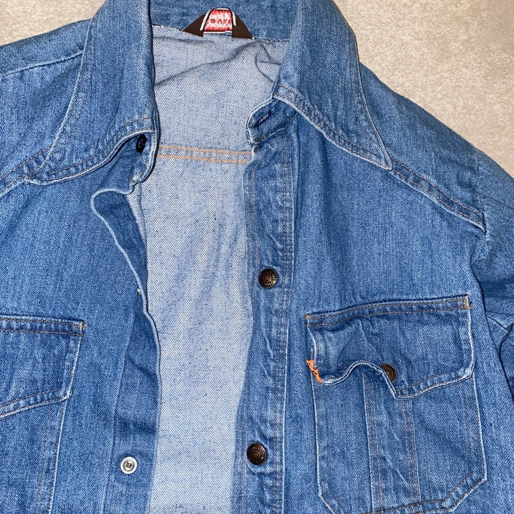 Vintage oversized denim shirt - Picture 2 of 4